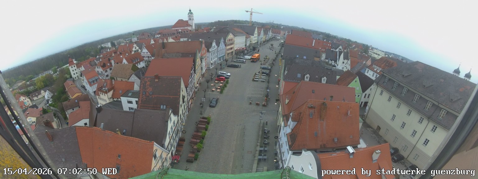 Archived image Webcam Günzburg Town Square