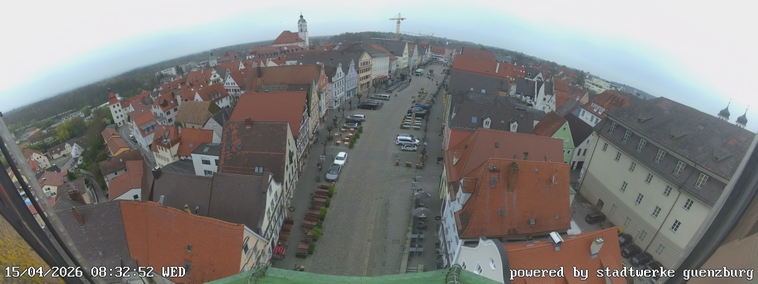 Archived image Webcam Günzburg Town Square
