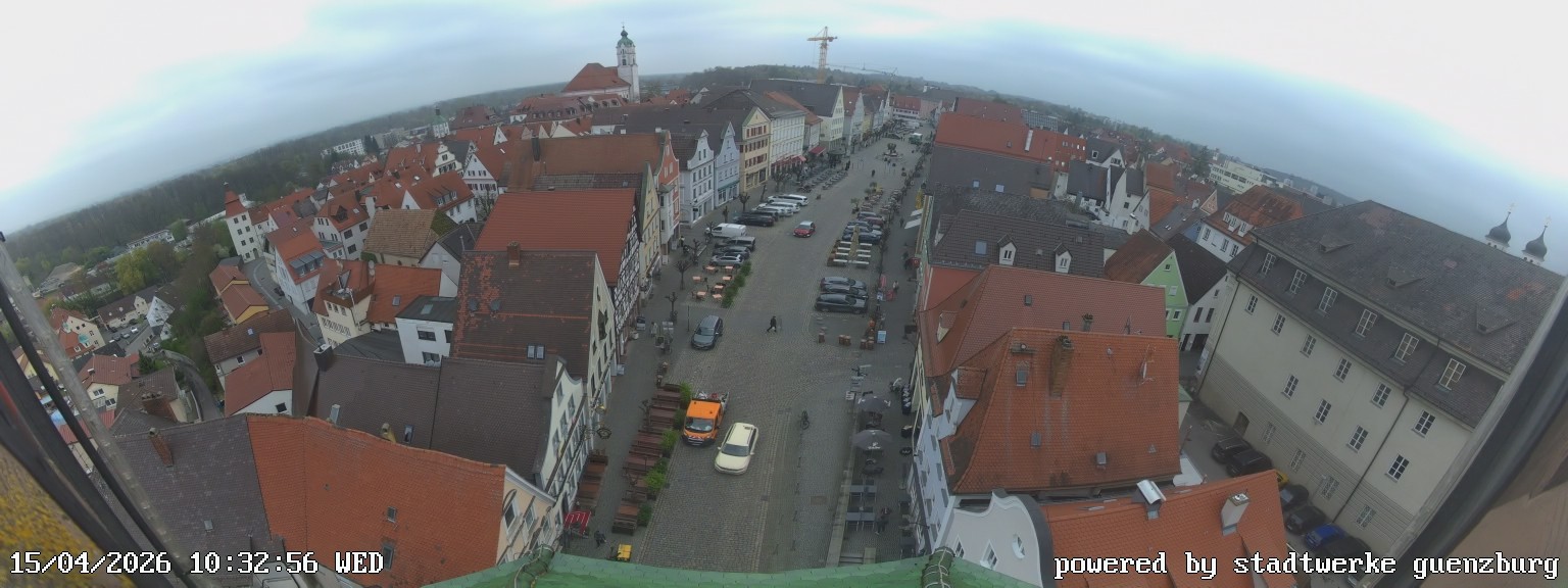 Archived image Webcam Günzburg Town Square