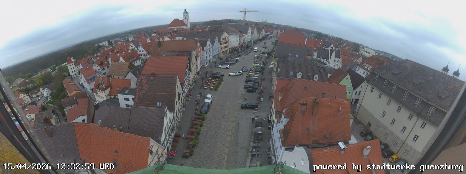 Archived image Webcam Günzburg Town Square