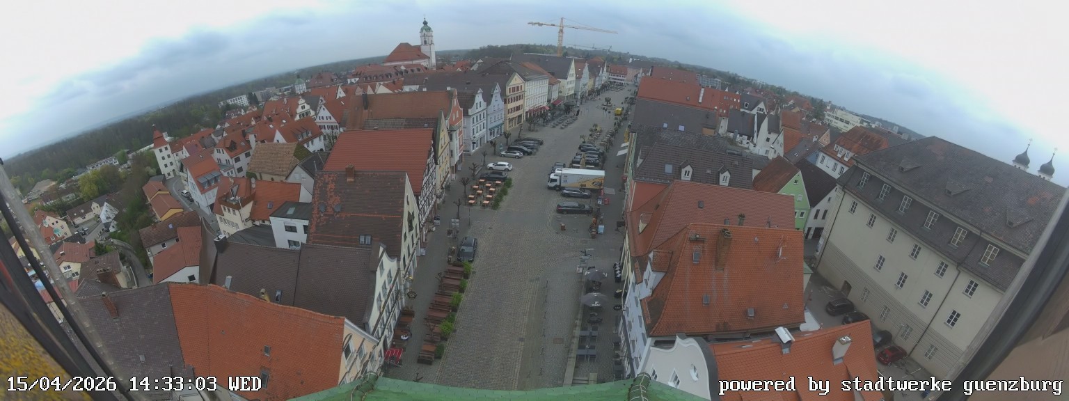Archived image Webcam Günzburg Town Square