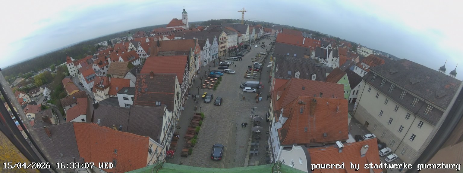 Archived image Webcam Günzburg Town Square