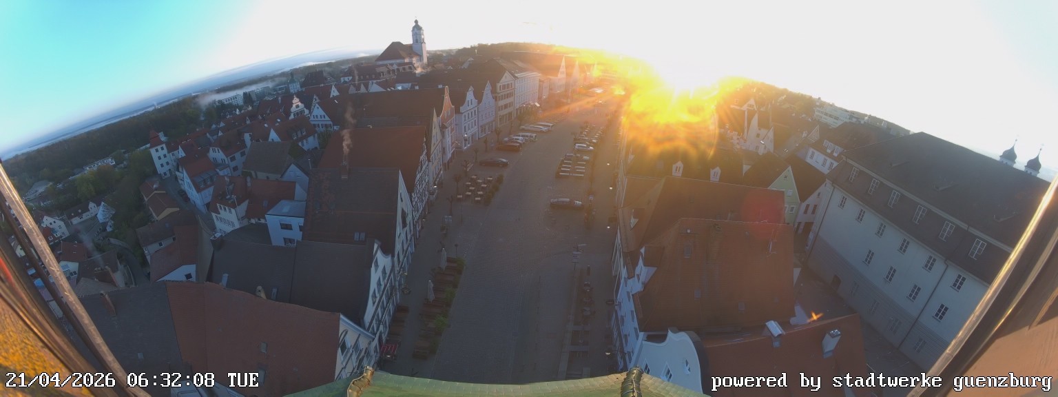 Archiv Foto Webcam Günzburg Marktplatz