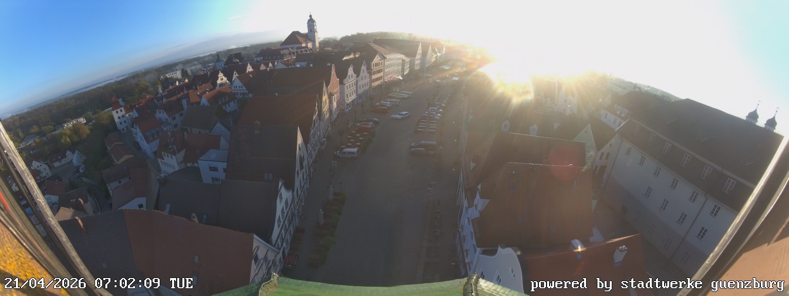 Archiv Foto Webcam Günzburg Marktplatz