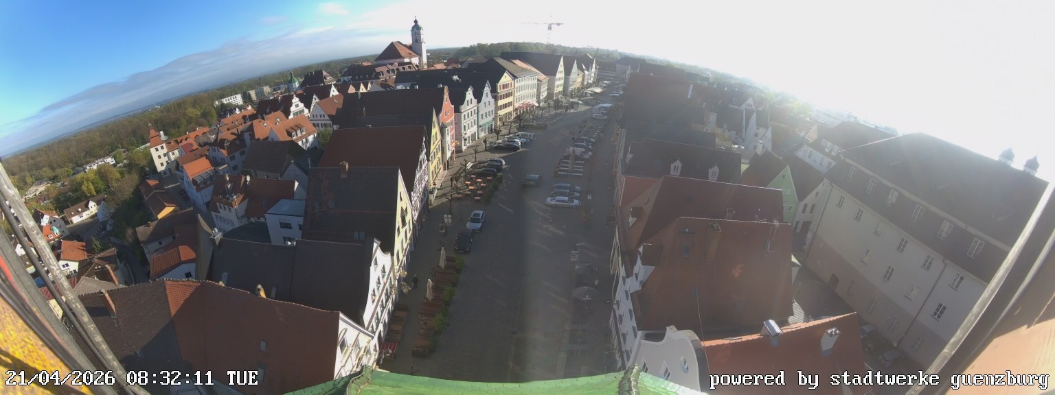 Archiv Foto Webcam Günzburg Marktplatz