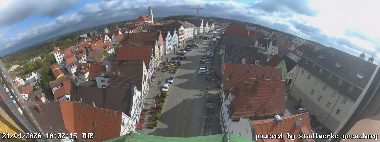 Archiv Foto Webcam Günzburg Marktplatz
