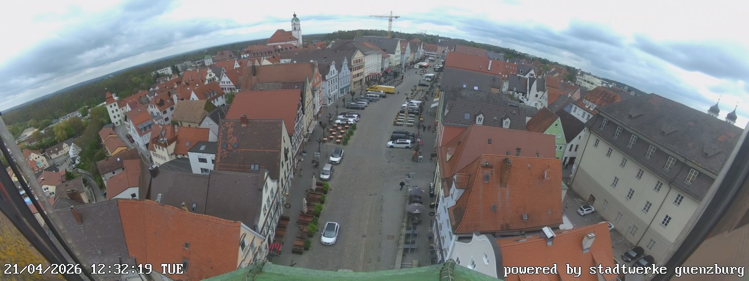 Archiv Foto Webcam Günzburg Marktplatz