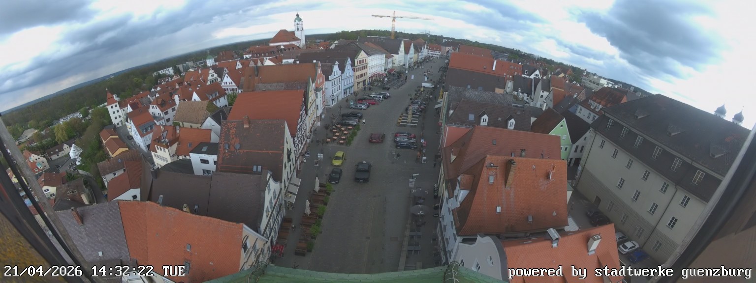 Archiv Foto Webcam Günzburg Marktplatz