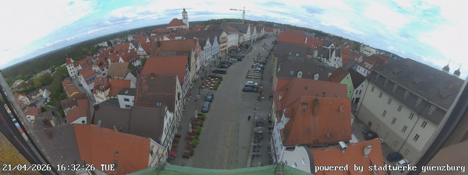 Archiv Foto Webcam Günzburg Marktplatz