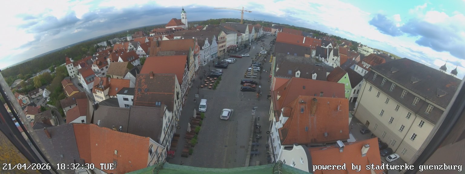 Archiv Foto Webcam Günzburg Marktplatz