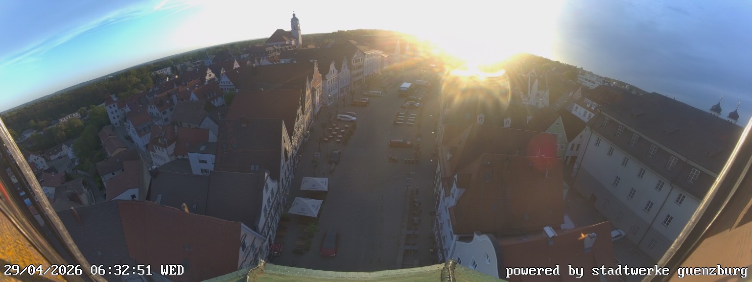 Archiv Foto Webcam Günzburg Marktplatz
