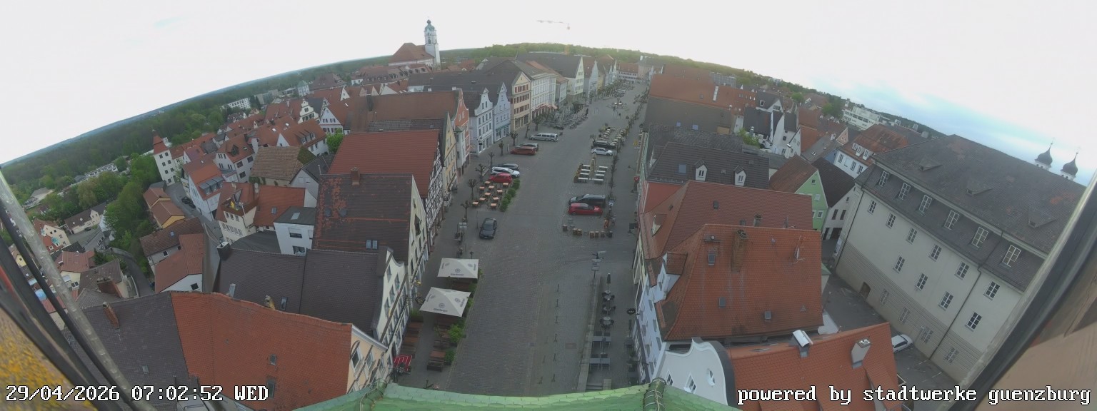 Archiv Foto Webcam Günzburg Marktplatz
