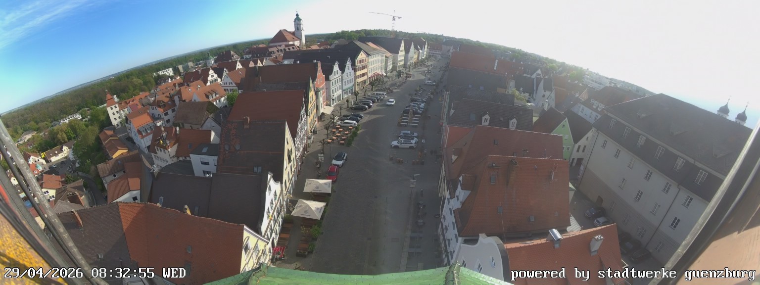 Archiv Foto Webcam Günzburg Marktplatz