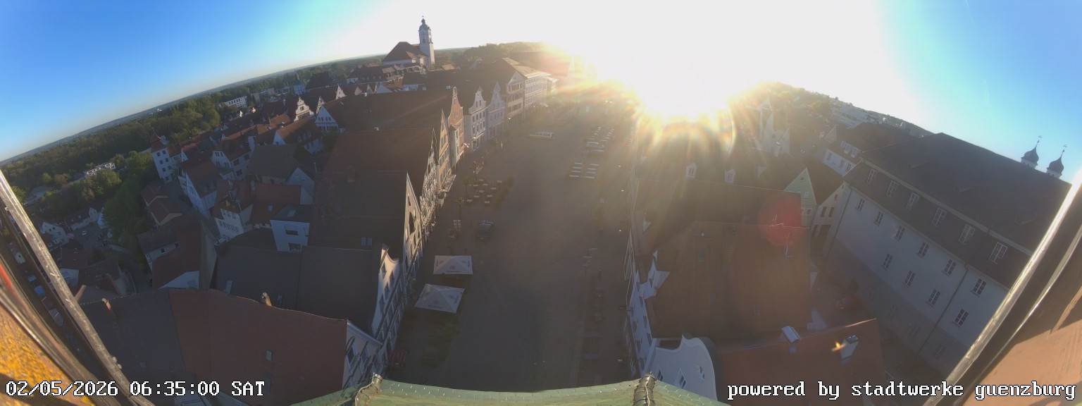Archiv Foto Webcam Günzburg Marktplatz