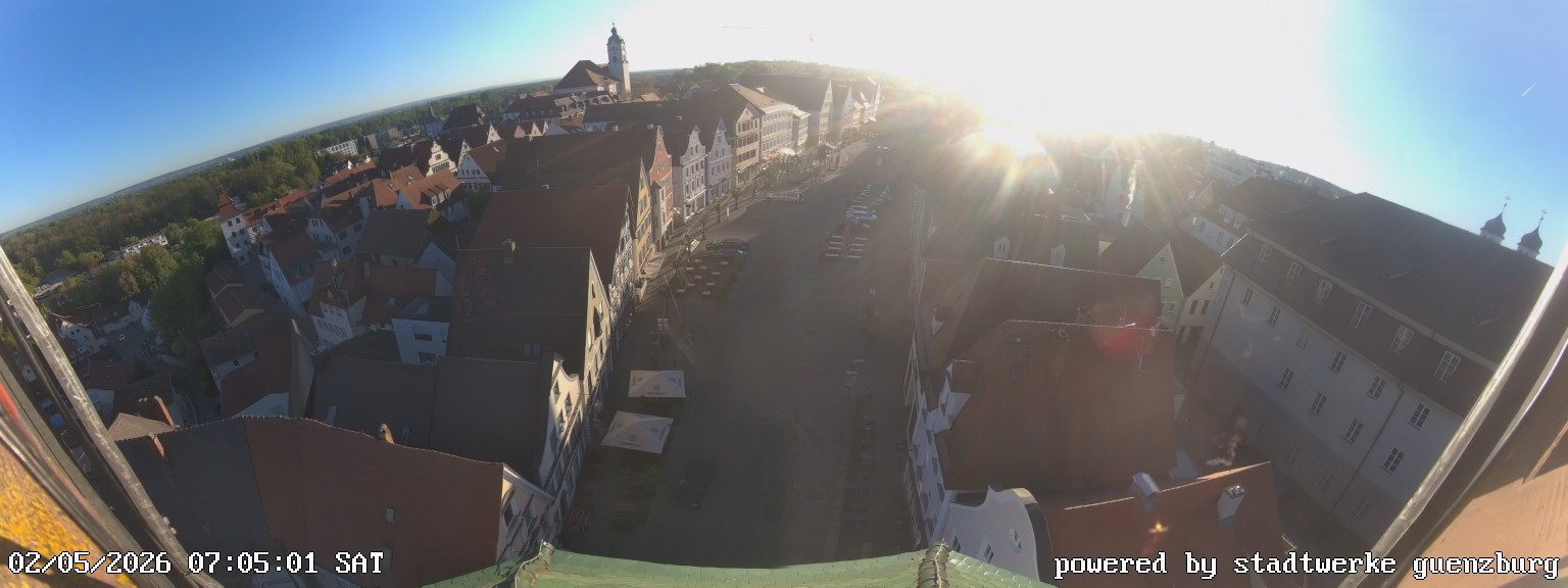 Archiv Foto Webcam Günzburg Marktplatz