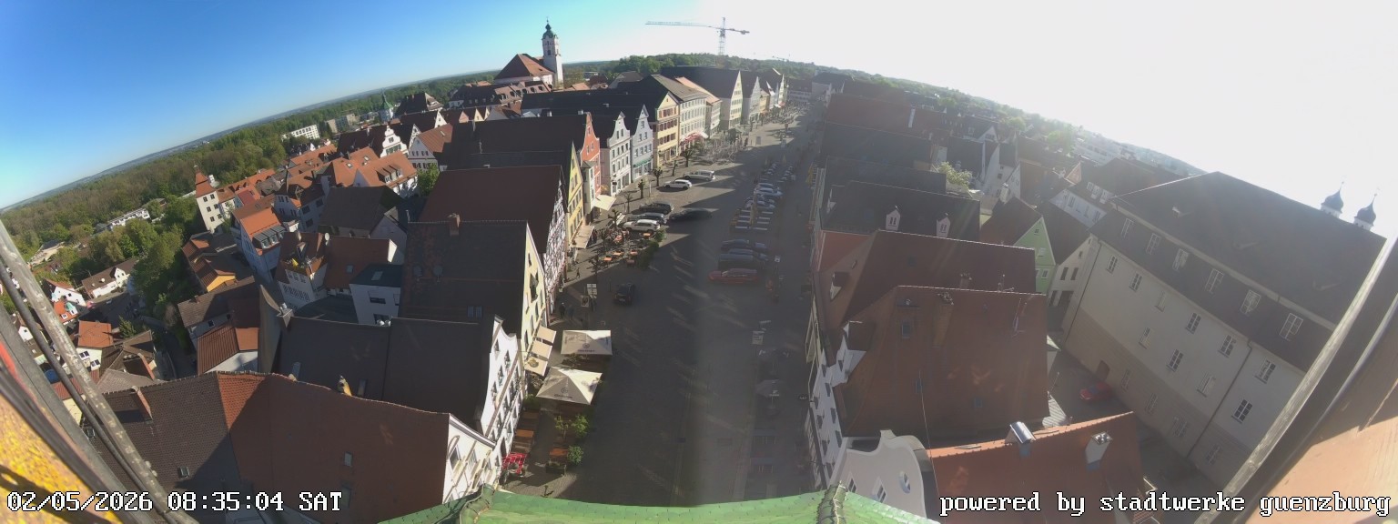 Archiv Foto Webcam Günzburg Marktplatz