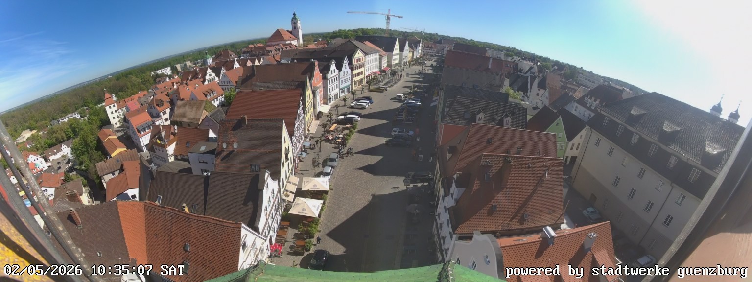 Archiv Foto Webcam Günzburg Marktplatz
