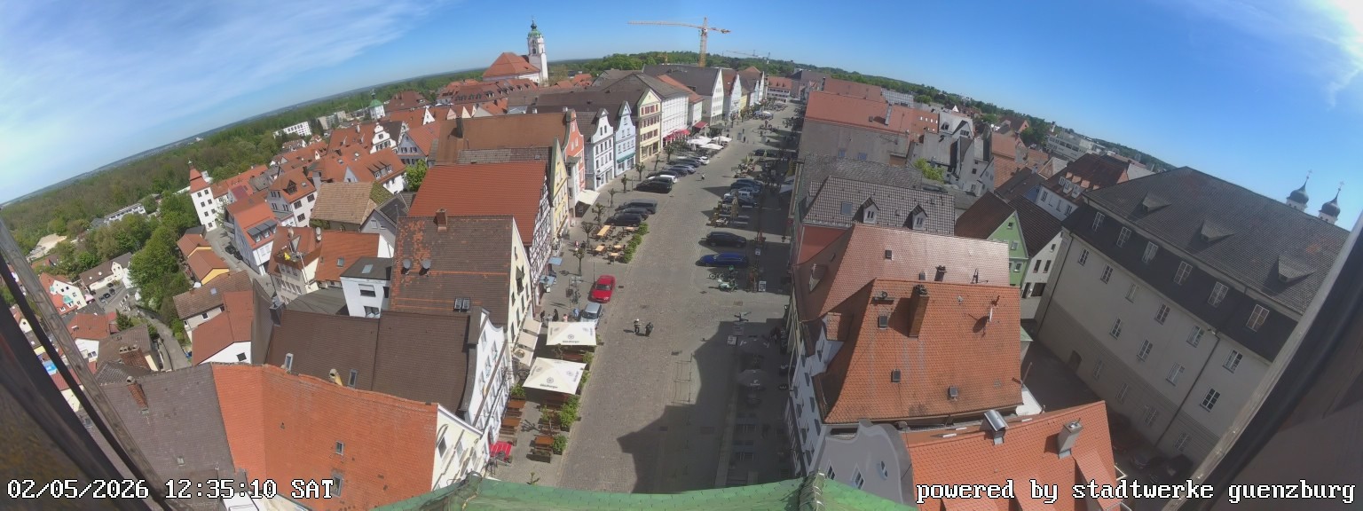 Archiv Foto Webcam Günzburg Marktplatz