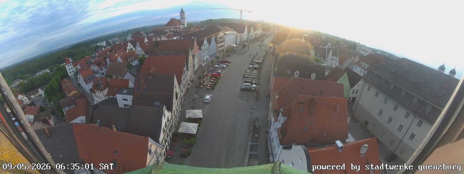 Archived image Webcam Günzburg Town Square