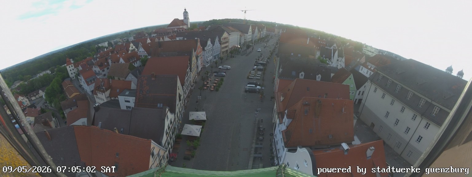 Archived image Webcam Günzburg Town Square