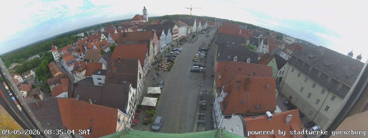 Archived image Webcam Günzburg Town Square
