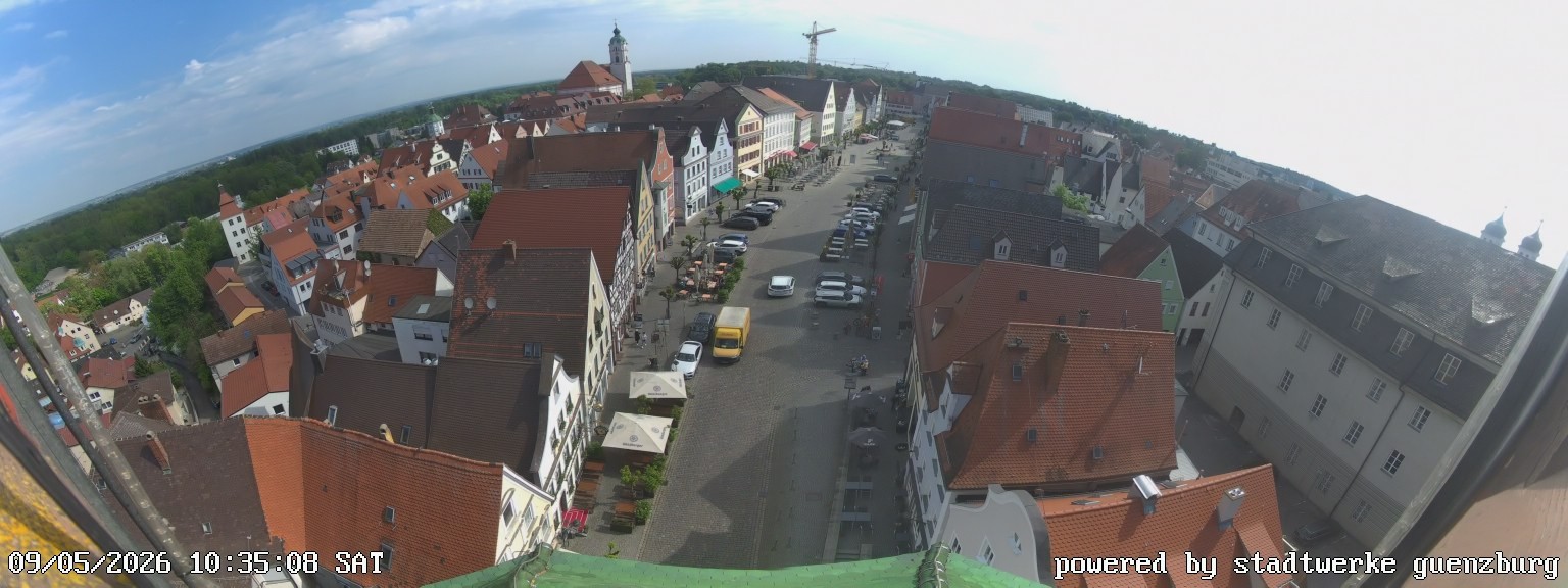 Archived image Webcam Günzburg Town Square