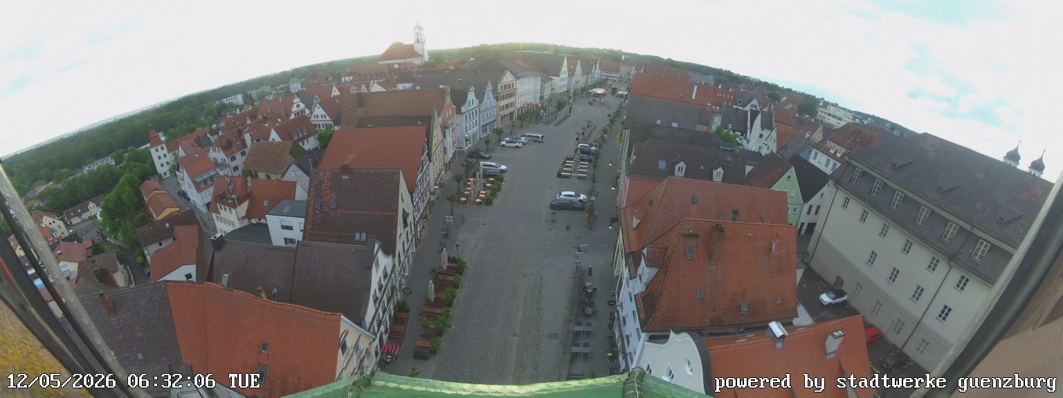 Archiv Foto Webcam Günzburg Marktplatz