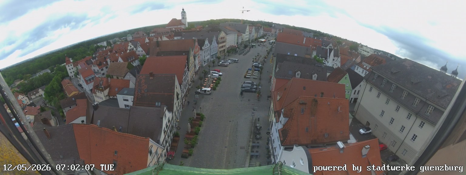Archiv Foto Webcam Günzburg Marktplatz