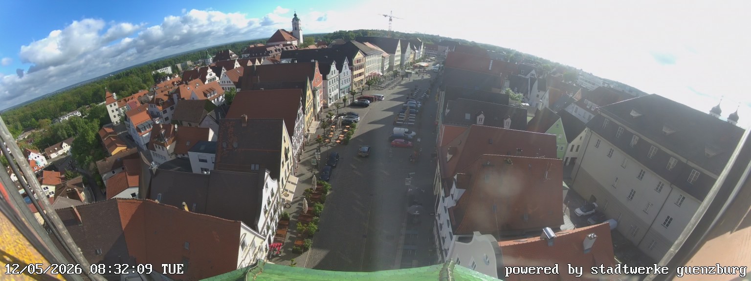 Archiv Foto Webcam Günzburg Marktplatz