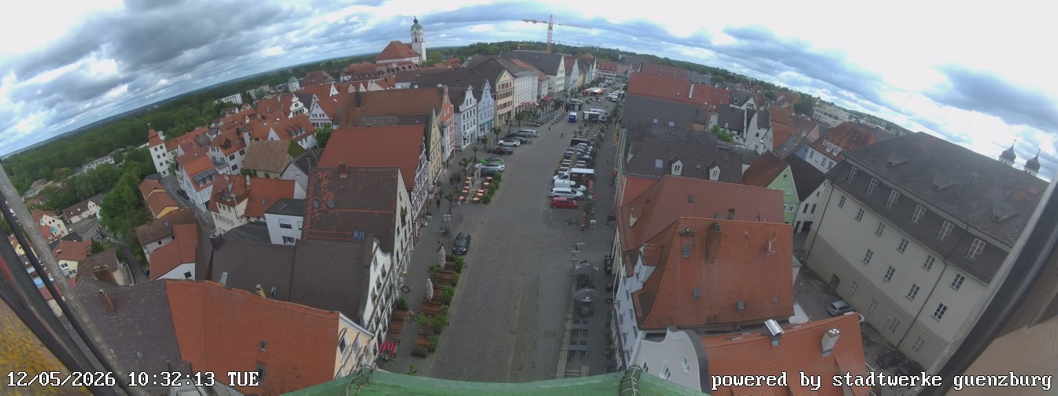 Archiv Foto Webcam Günzburg Marktplatz