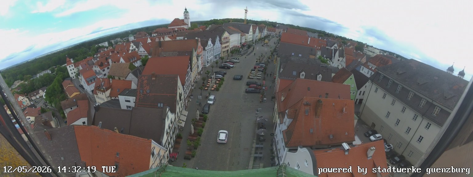 Archiv Foto Webcam Günzburg Marktplatz