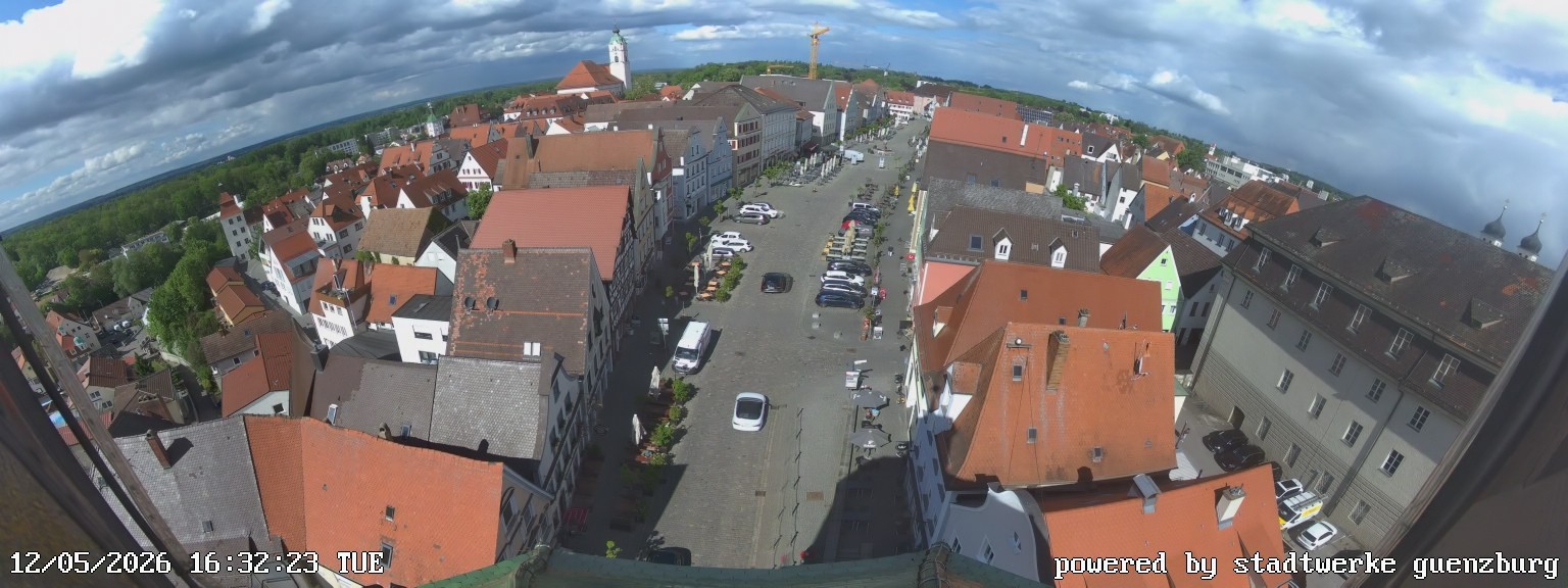 Archiv Foto Webcam Günzburg Marktplatz