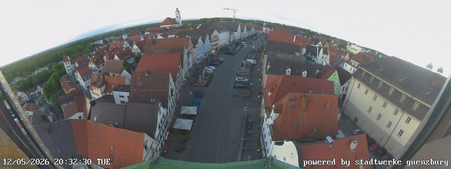 Archiv Foto Webcam Günzburg Marktplatz