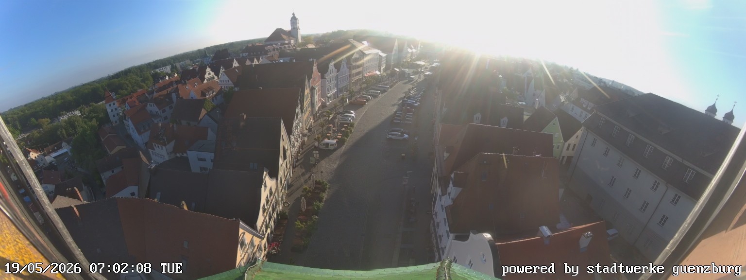 Archived image Webcam Günzburg Town Square
