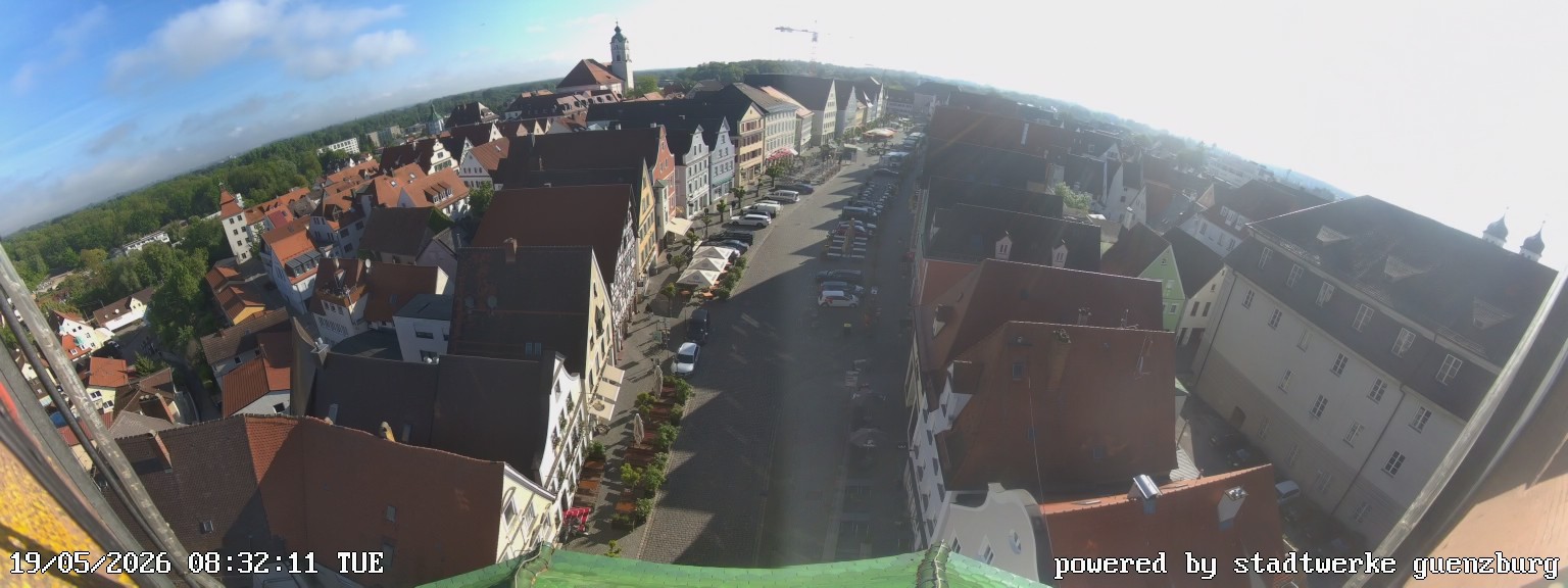 Archived image Webcam Günzburg Town Square