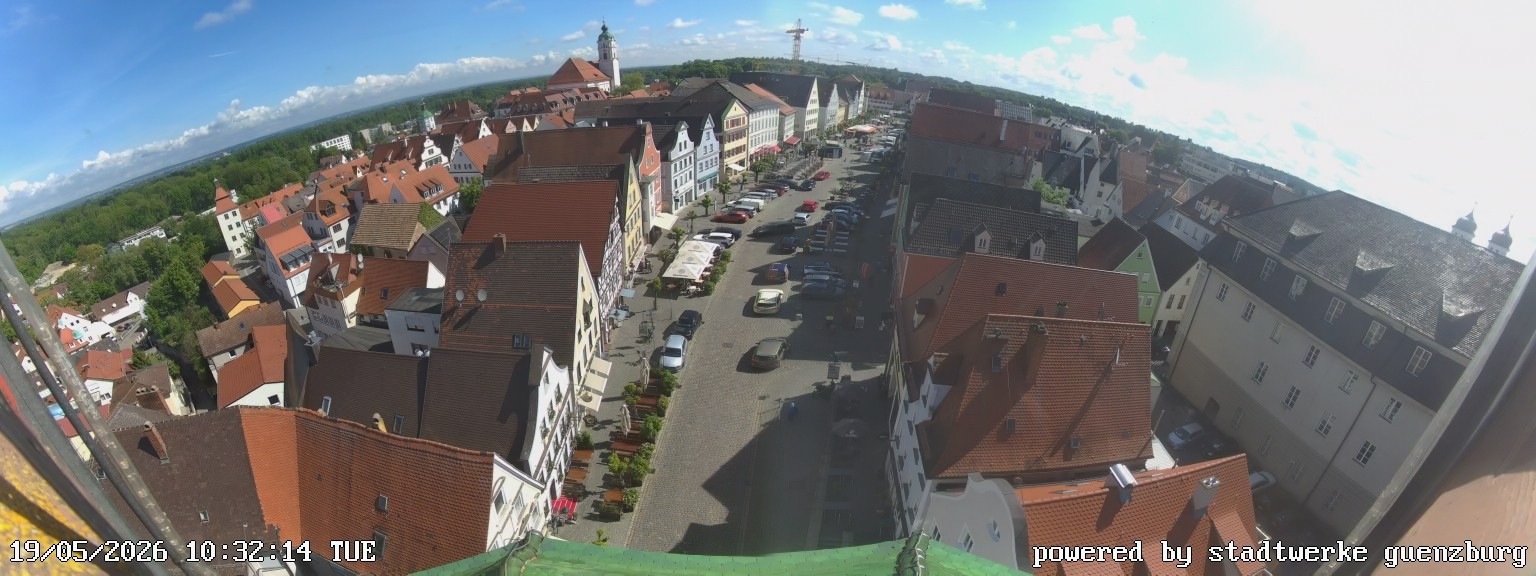 Archived image Webcam Günzburg Town Square