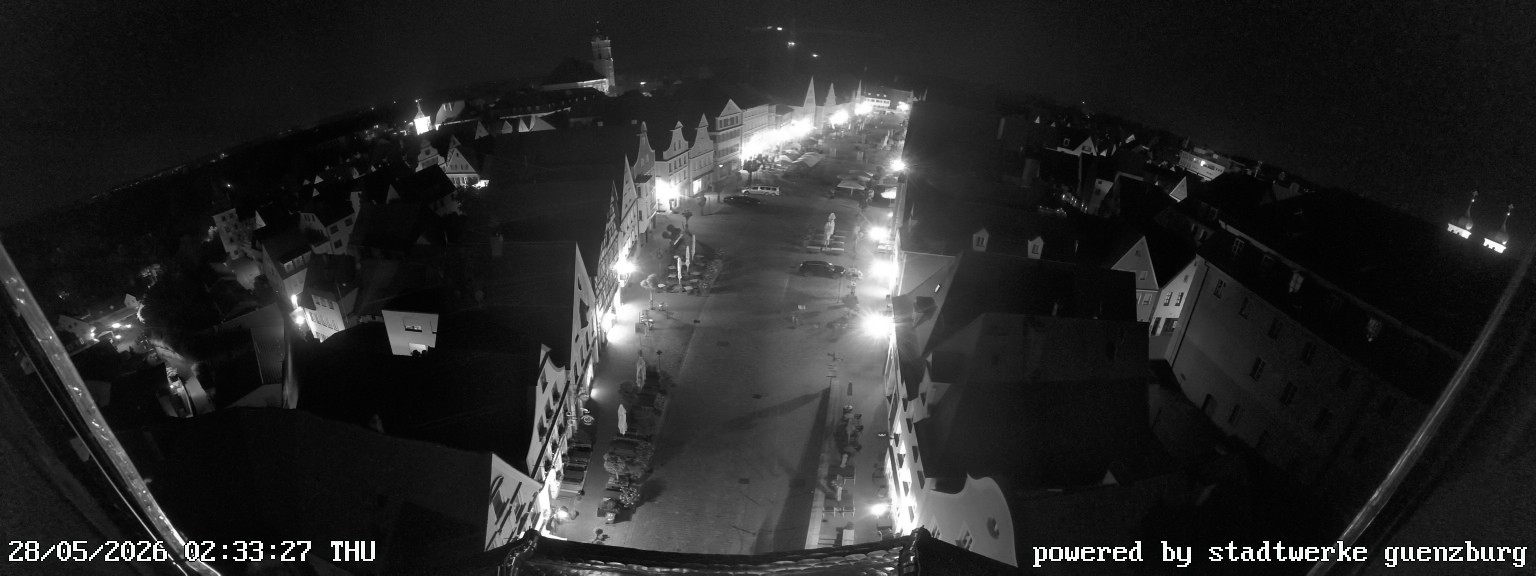 Archived image Webcam Günzburg Town Square