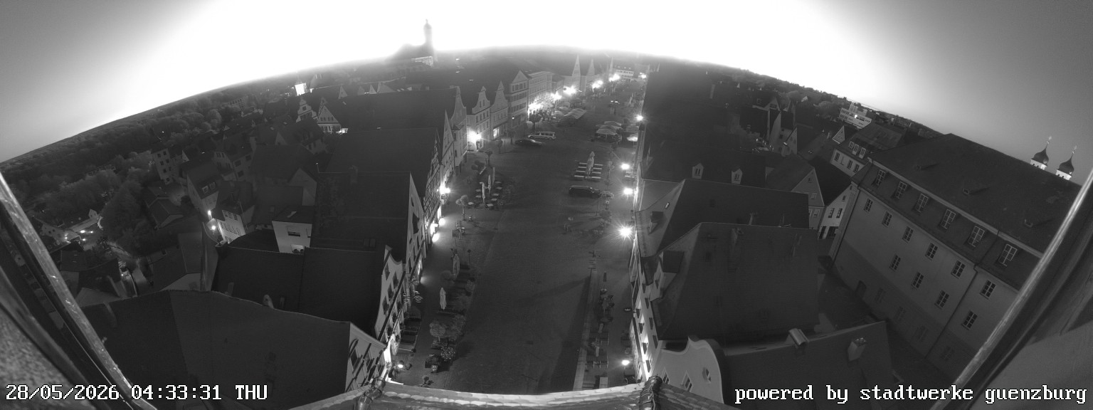 Archived image Webcam Günzburg Town Square