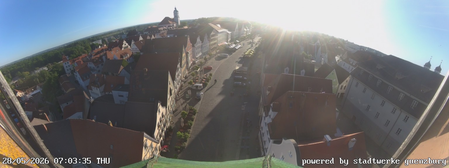 Archived image Webcam Günzburg Town Square