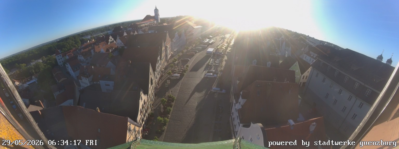 Archiv Foto Webcam Günzburg Marktplatz