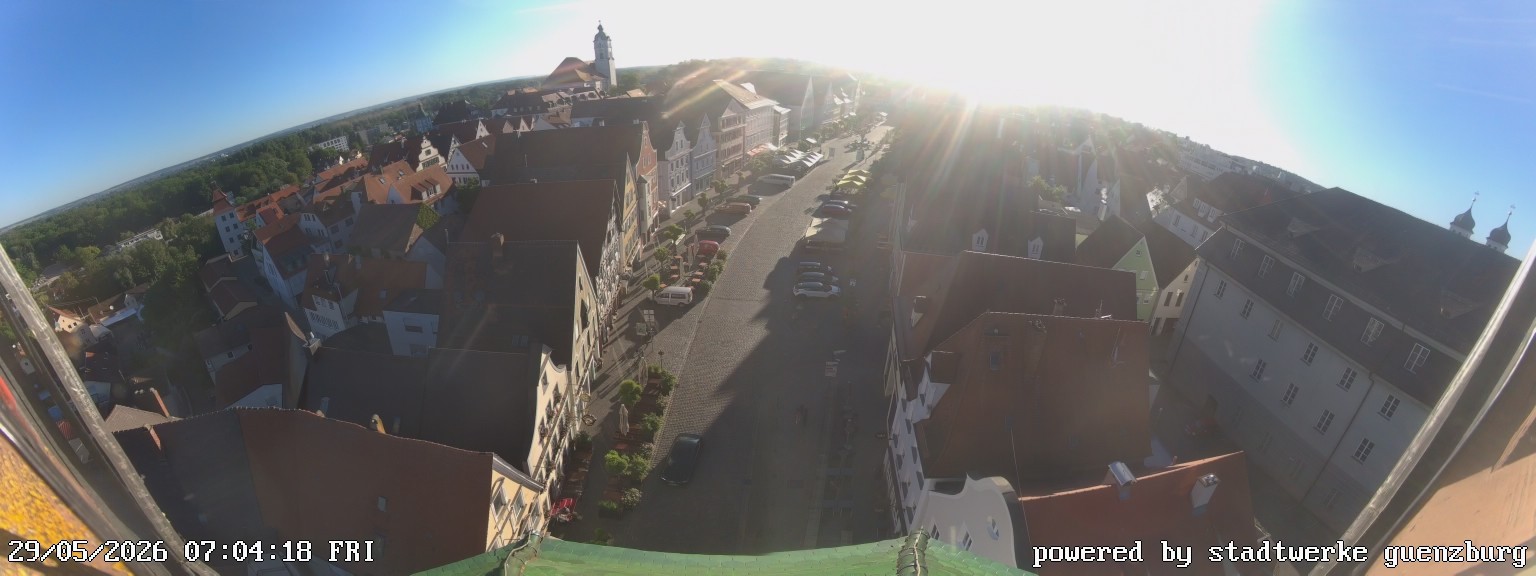 Archiv Foto Webcam Günzburg Marktplatz