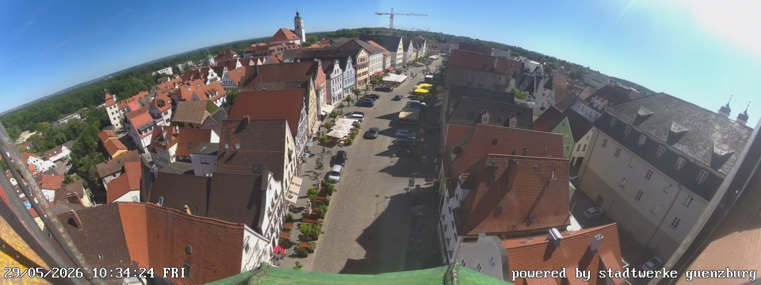 Archiv Foto Webcam Günzburg Marktplatz