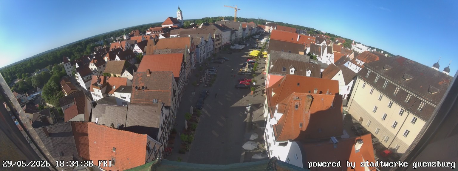 Archiv Foto Webcam Günzburg Marktplatz
