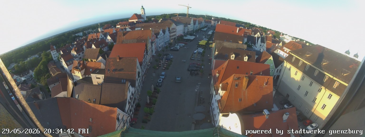 Archiv Foto Webcam Günzburg Marktplatz