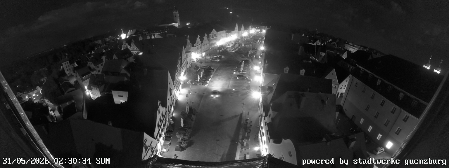 Archived image Webcam Günzburg Town Square