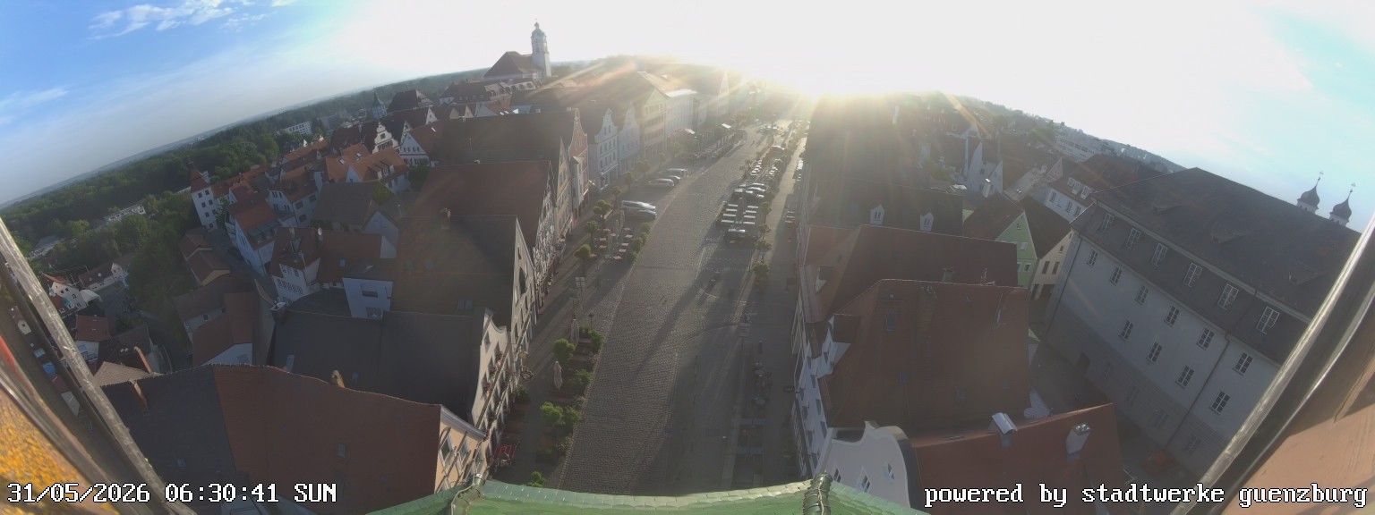 Archived image Webcam Günzburg Town Square