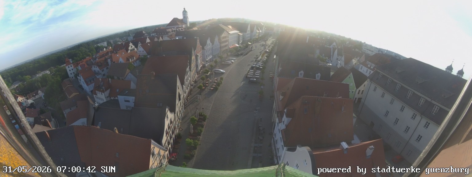 Archived image Webcam Günzburg Town Square
