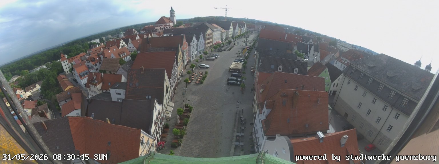 Archived image Webcam Günzburg Town Square