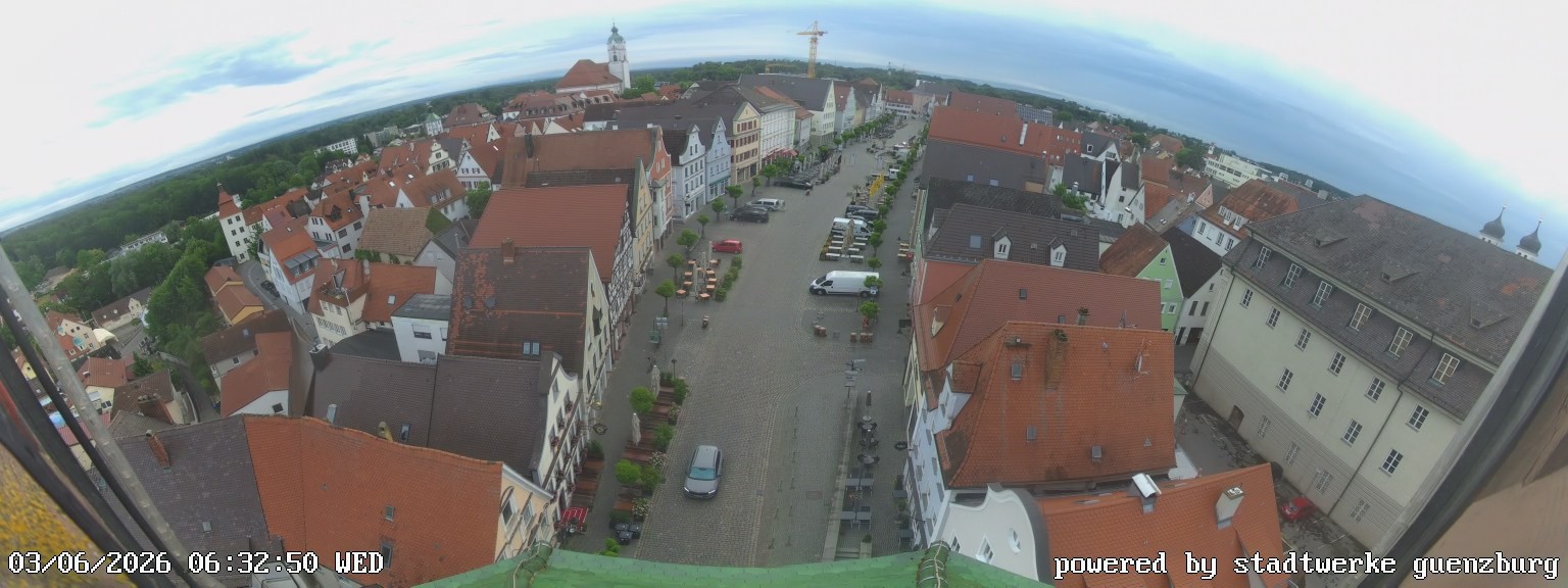 Archiv Foto Webcam Günzburg Marktplatz