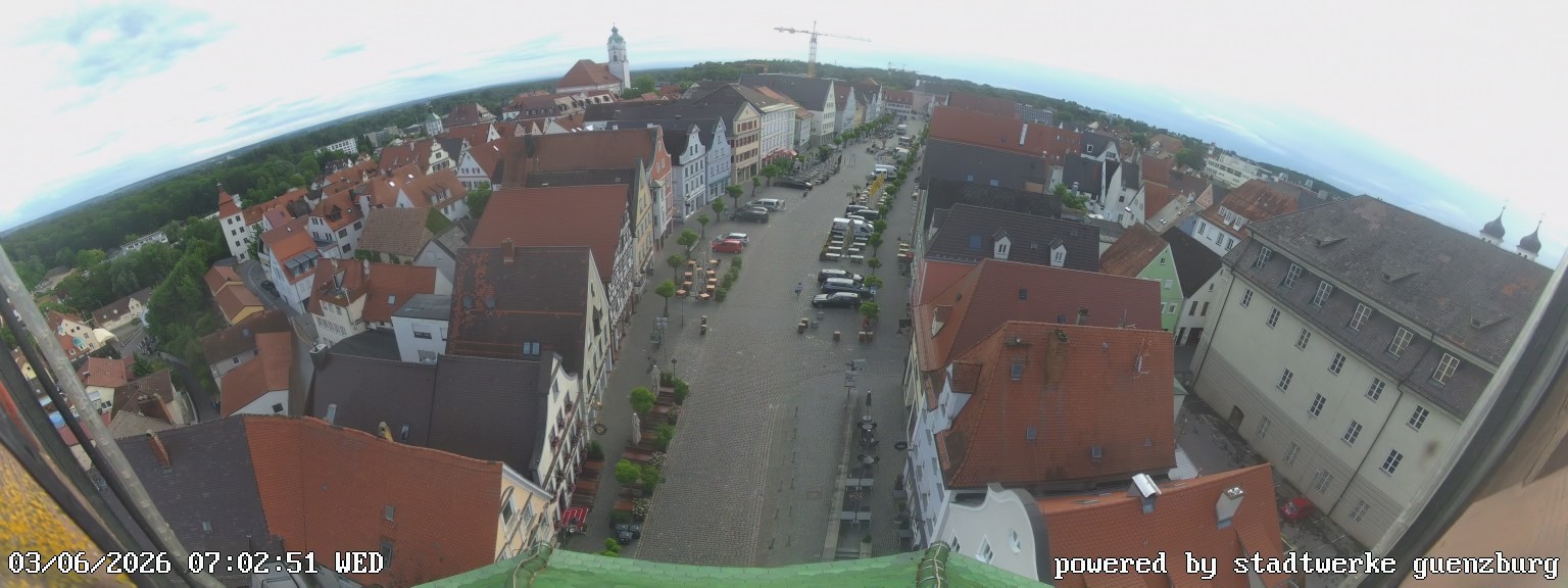 Archiv Foto Webcam Günzburg Marktplatz